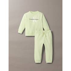 Newborn Terry  Logo Tracksuit - Green - 56 (0-3M)
