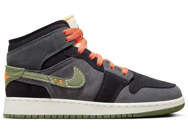 Jordan 1 Mid SE Craft Anthracite Light Olive (GS) - 37.5 / Standard