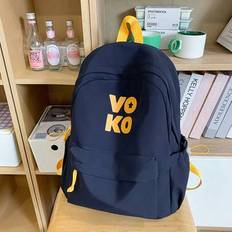 Retro Campus Style Casual Backpack For Middle And High School Students; Versatile And Minimalist Student Rucksack For Travel And Back To School. - Blue