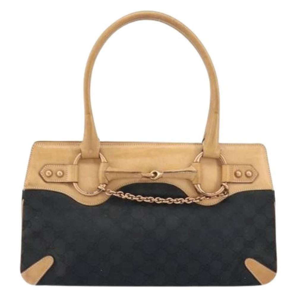 Gucci Vintage Pre-owned Canvas Taske - Vintage - Dame - Sort - ONE SIZE -