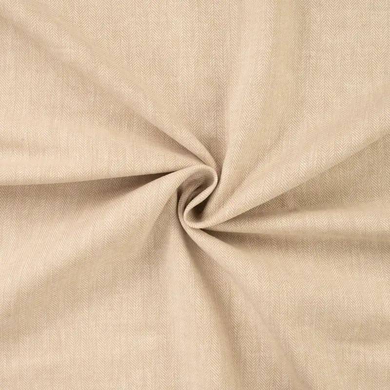 Chambray, fiskben - Sand