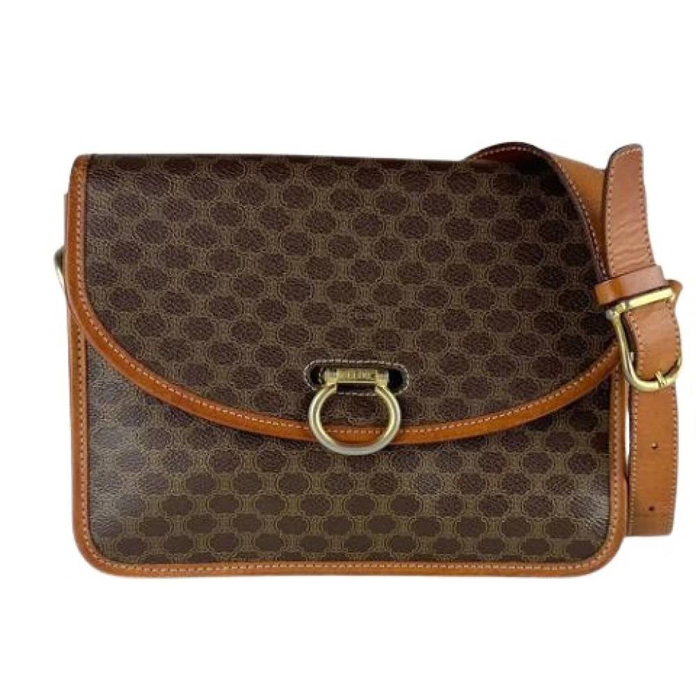 Celine Vintage Pre-owned Vintage Skuldertaske - Vintage - Dame - Brun - ONE SIZE - Uld