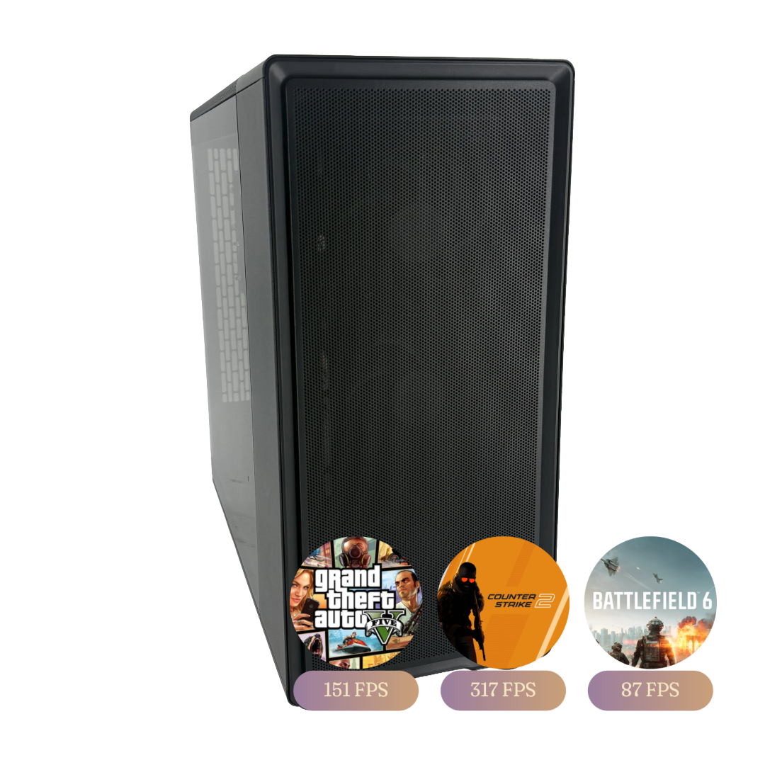 Gaming Desktop – RTX 5070 / Ryzen 5 9600X / 32GB DDR5 / 2TB NVMe