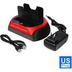 3.5 tums usb 2.0/ typ c to 2 sata 2.5 & #39 ;& #39 ; 3.5 & #39 ;& #39 ; ide hdd disk h&#xE5;rddiskfodral st&#xF6;d 2tb h&#xE5;rddiskh&#xF6;lje f&#xF6;r b&#xE4;rbar dator - Us plugg