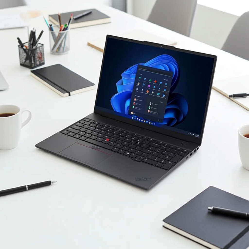 Lenovo ThinkPad E16 Gen 3 Intel® Core 5 210H-processor E-kärnor upp till 3,60 GHz P-kärnor upp till 4,80 GHz, Windows 11 Pro 64, 512 GB SSD M.2 2242 PCIe Gen4 TLC Opal