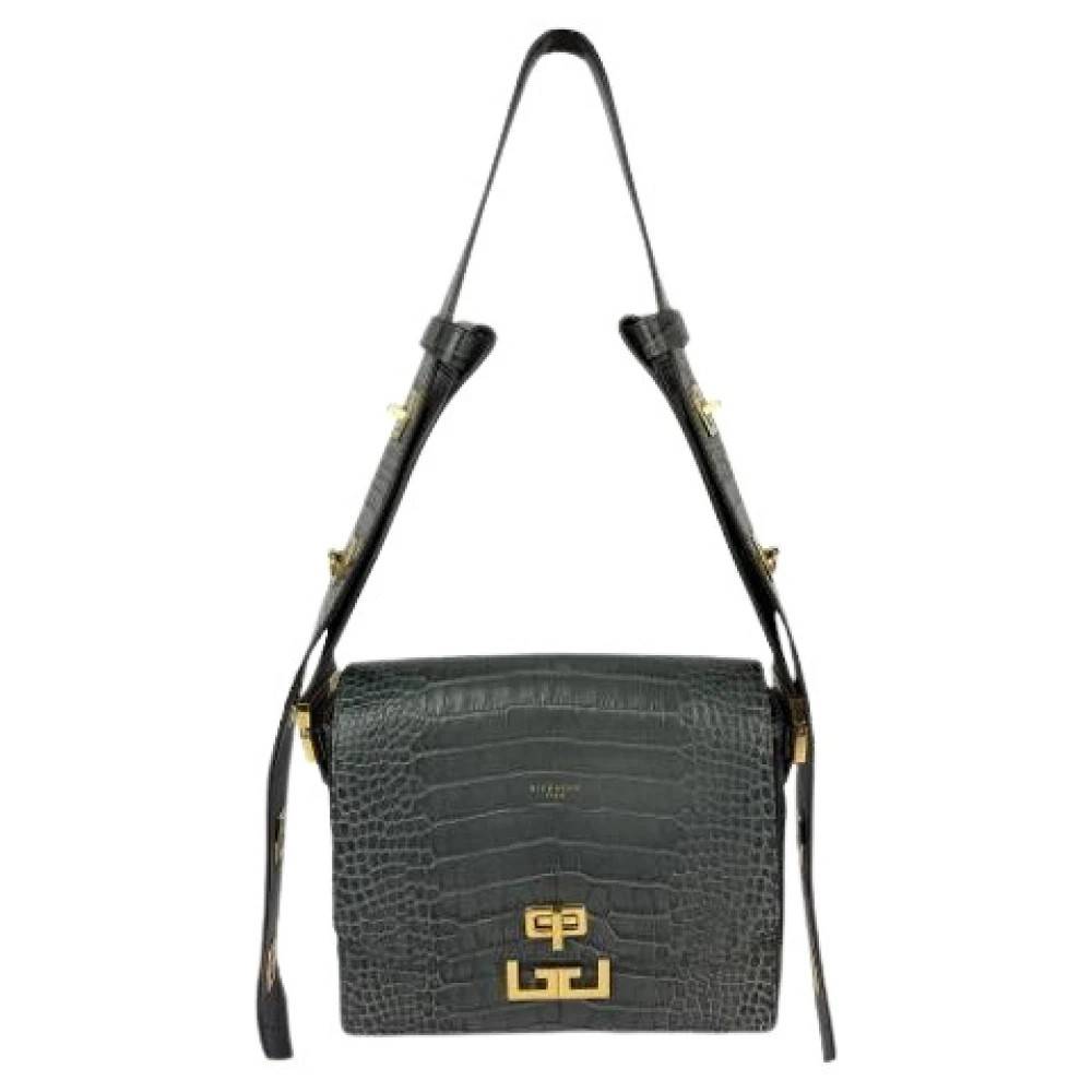 Givenchy Pre-owned Pre-owned Medium Eden Crossbody Skuldertaske - Vintage - Dame - Grå - ONE SIZE - Uld