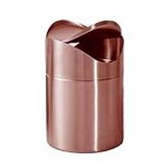 Small Garbage Can With Swing Lid, Brushed Stainless Steel Garbage Bin, 1.5L Small Wastebasket, Food Waste Bin For Tabletop, Countertop Waste Bin, Compact Swing Lid Wastebin, Stainless Steel Trash Can,