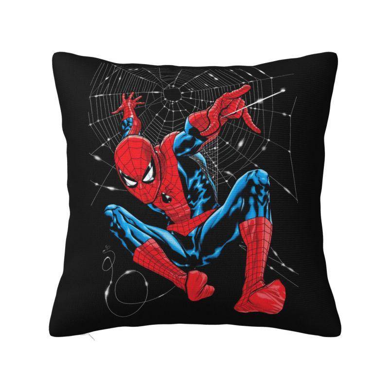 Specialdesignade Spiderman Nordiska Kuddfodral Spindelnätskuddar Överdrag för Soffa