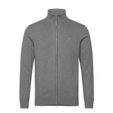 GANT Casual Cotton Zip Cardigan Grå