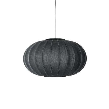 Made By Hand Knit-Wit Oval Pendant LED Loftslampe  Black Ø57 cm