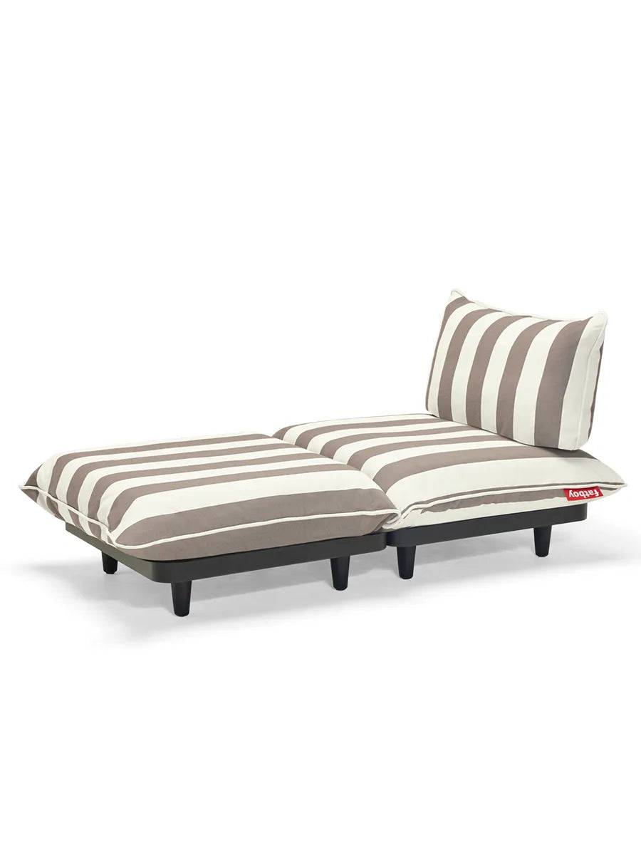 Paletti udendørs daybed fra Fatboy Stripe Cacao - Jacobsen Plus