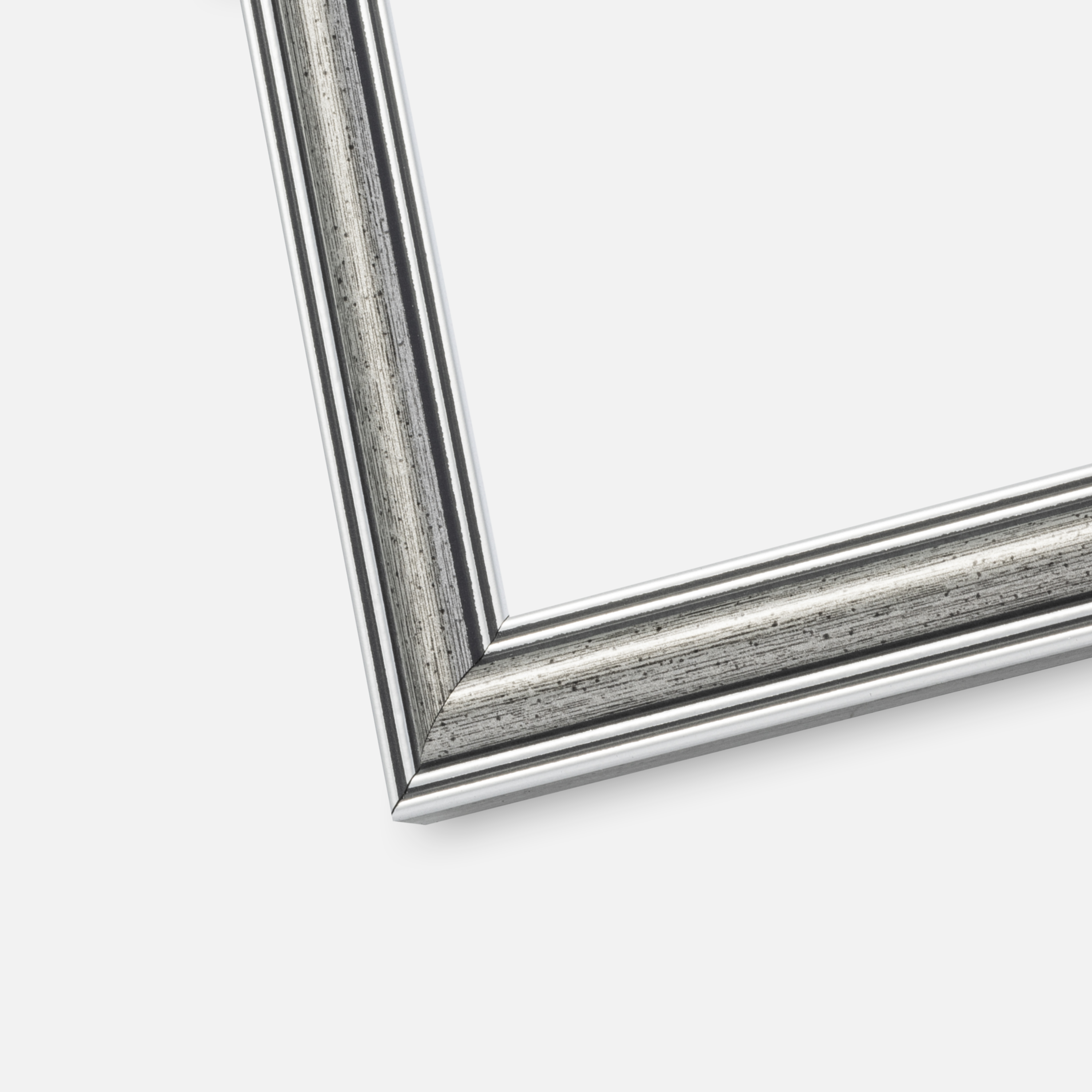 Ram Frigg Glas Silver 15x20 cm - Passepartout Vit 4x5 inches