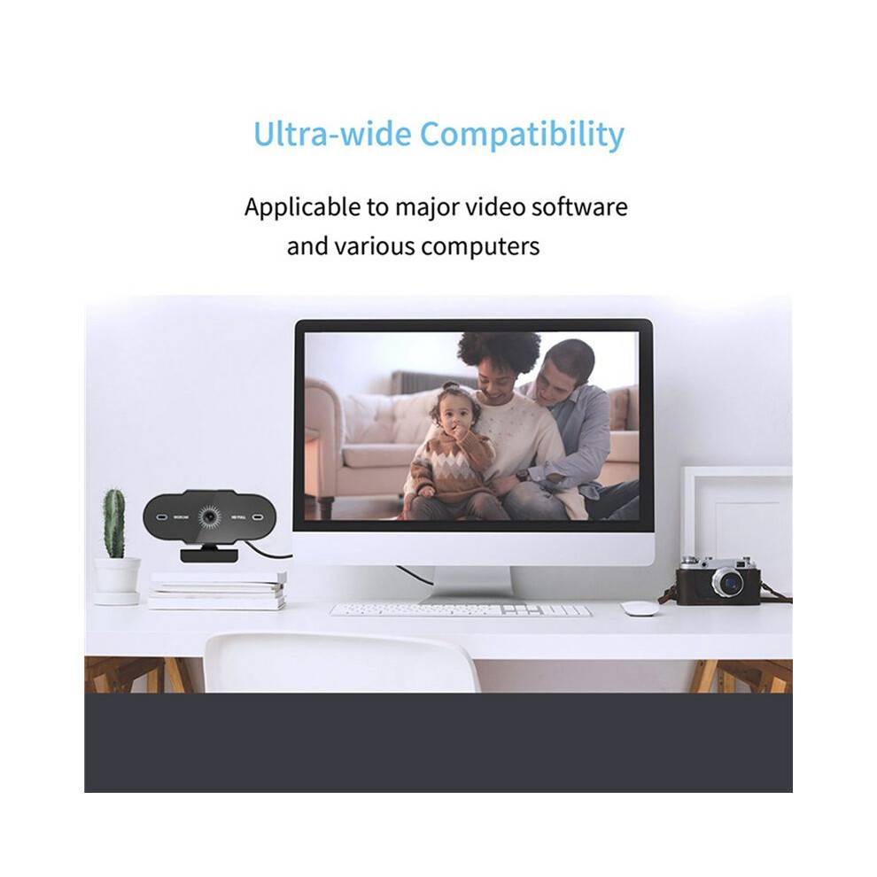 3X Webcam 1080P PC USB Camera 1080P Camera Professional HD Web Cam with Microphone