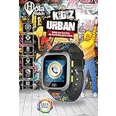 Cefa Toys Holawatch Urban Black smartklocka, barnunderhållning och föräldersäkerhet, 2G-anslutning, LBS-plats, SIM-kort, pekskärm, kamera, spel och samtal