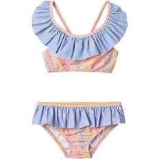 Wheat Bikini Bothilda Str 128/8y - Morning Sky Hearts Bikinier Polyester hos Magasin