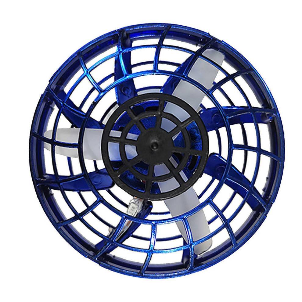 Lätt handdriven flygande spinner UFO drönare leksak barn inomhus utomhus blå present