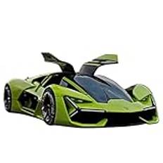 1:24 for Lamborghini Terzo Millennio Concept Sportbilsmodell Formgjuten metallleksaksbil Bilmodellsimulering Färdig modellbil(Green)