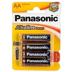 4 Stk. Panasonic Alkaline AA Batterier