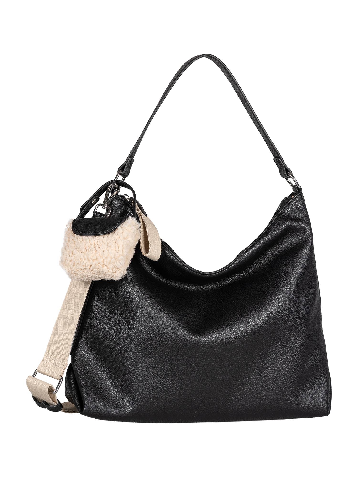 TOM TAILOR Skuldertaske 'Fania'  sort