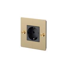 Buster + Punch - EU 1G Socket Schuko Type F Brass - Övriga tillbehör - Massimo Minale - Guld