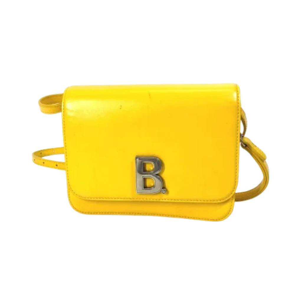 Balenciaga Vintage Pre-owned Laeder skuldertasker - Vintage - Dame - Gul - ONE SIZE - Uld
