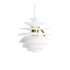 PH Snowball pendel, soft white/messing