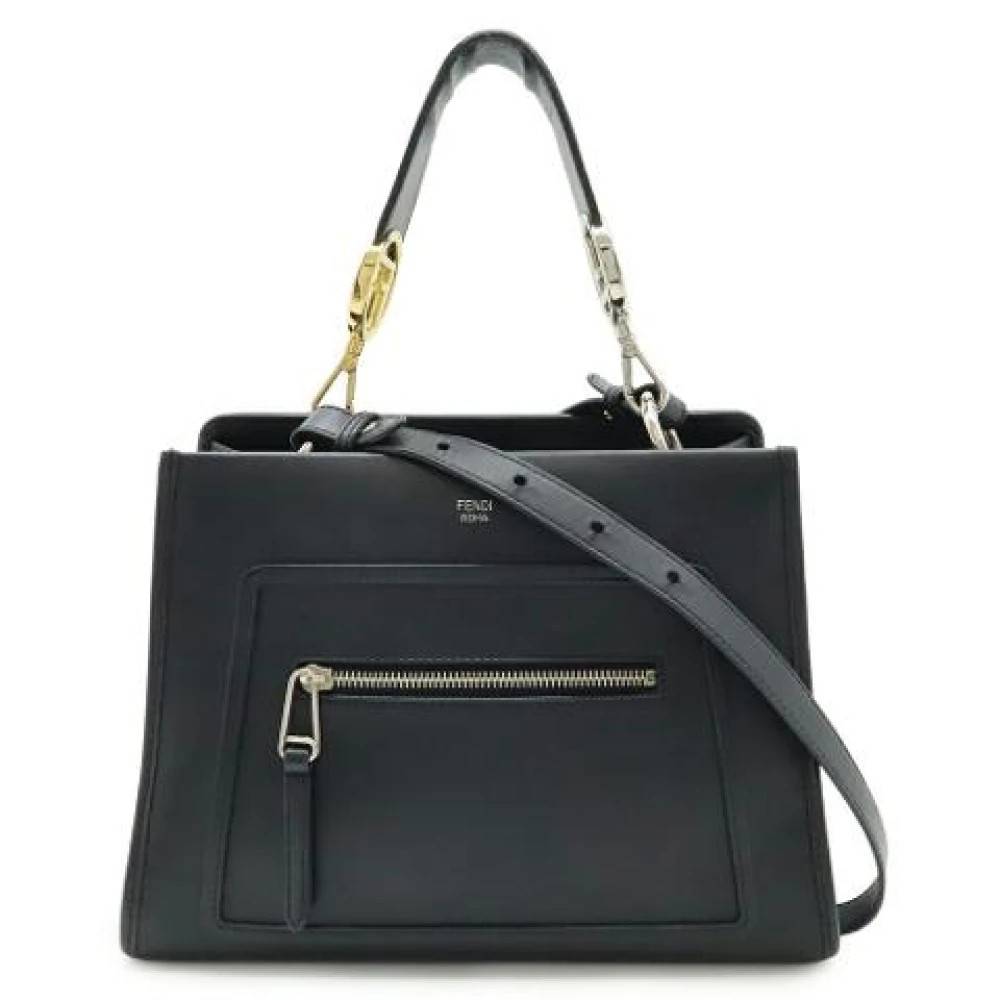 Fendi Vintage Pre-owned Vintage Læder Håndtaske - Vintage - Dame - Sort - ONE SIZE - Læder