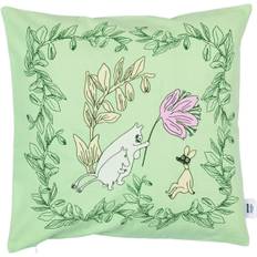 Iittala Moomin Arabia 50x50cm Pudebetræk Grøn Gots Multifarvet Str 50 - Pudebetræk Bomuld hos Magasin