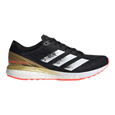 Adidas Adizero Boston 9 Running Shoes for Adults - CBLACK/FTWWHT/GOLDMT / 7.5