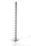 BBB ITALIA - Sapiens - bokhylla med vertikal kolumn, fristående hylla med hyllor (202 cm, aluminium)