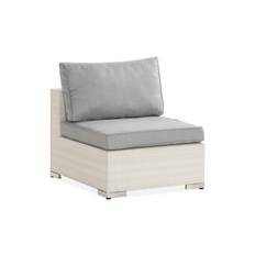 Comfort Garden Bahamas Mittmodul - Vit/grå Modulsoffa utomhus Vit Plast