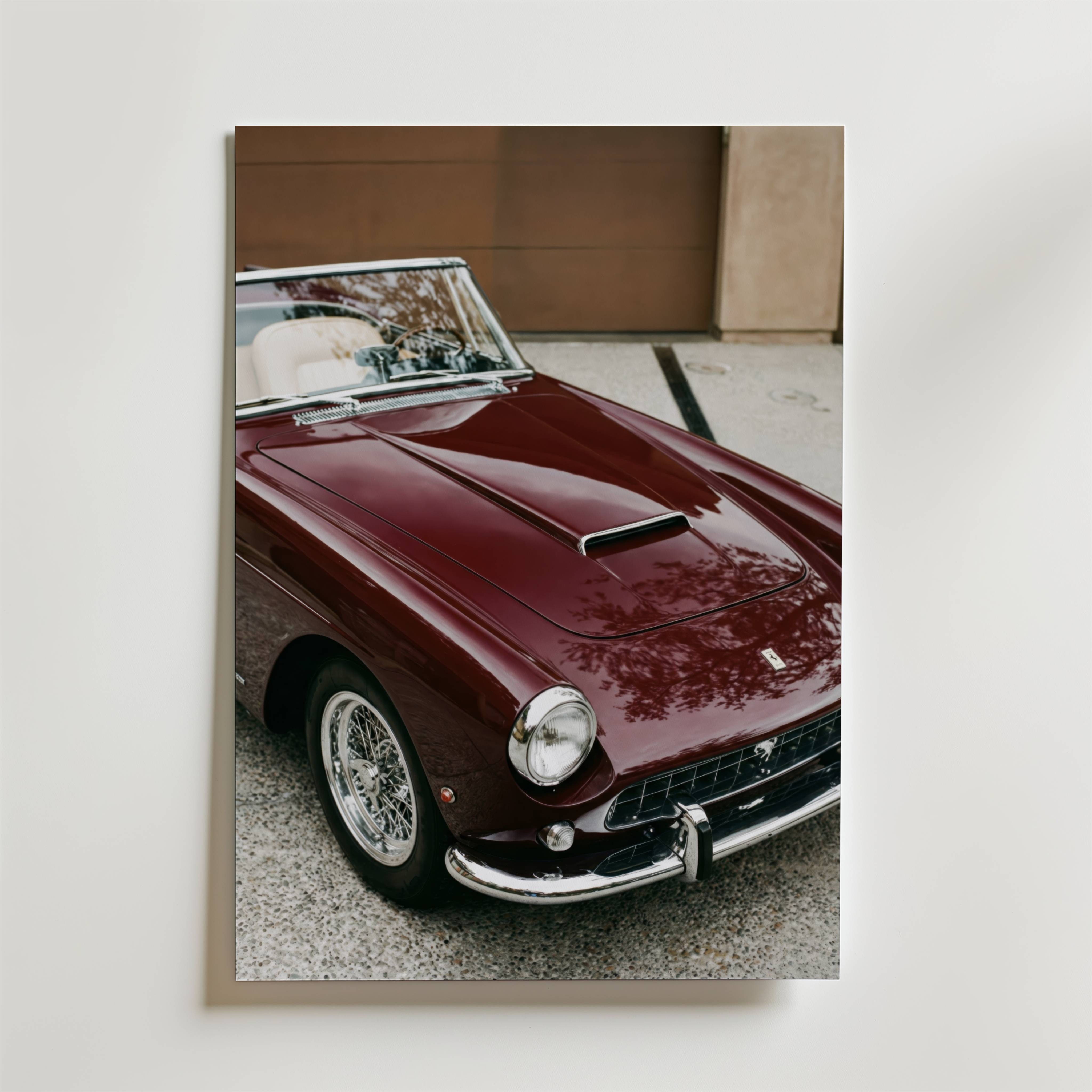 Rosso Eleganza Poster - Fine Art Poster 100x140 cm