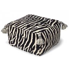 Puff Zebra Svart/Vit