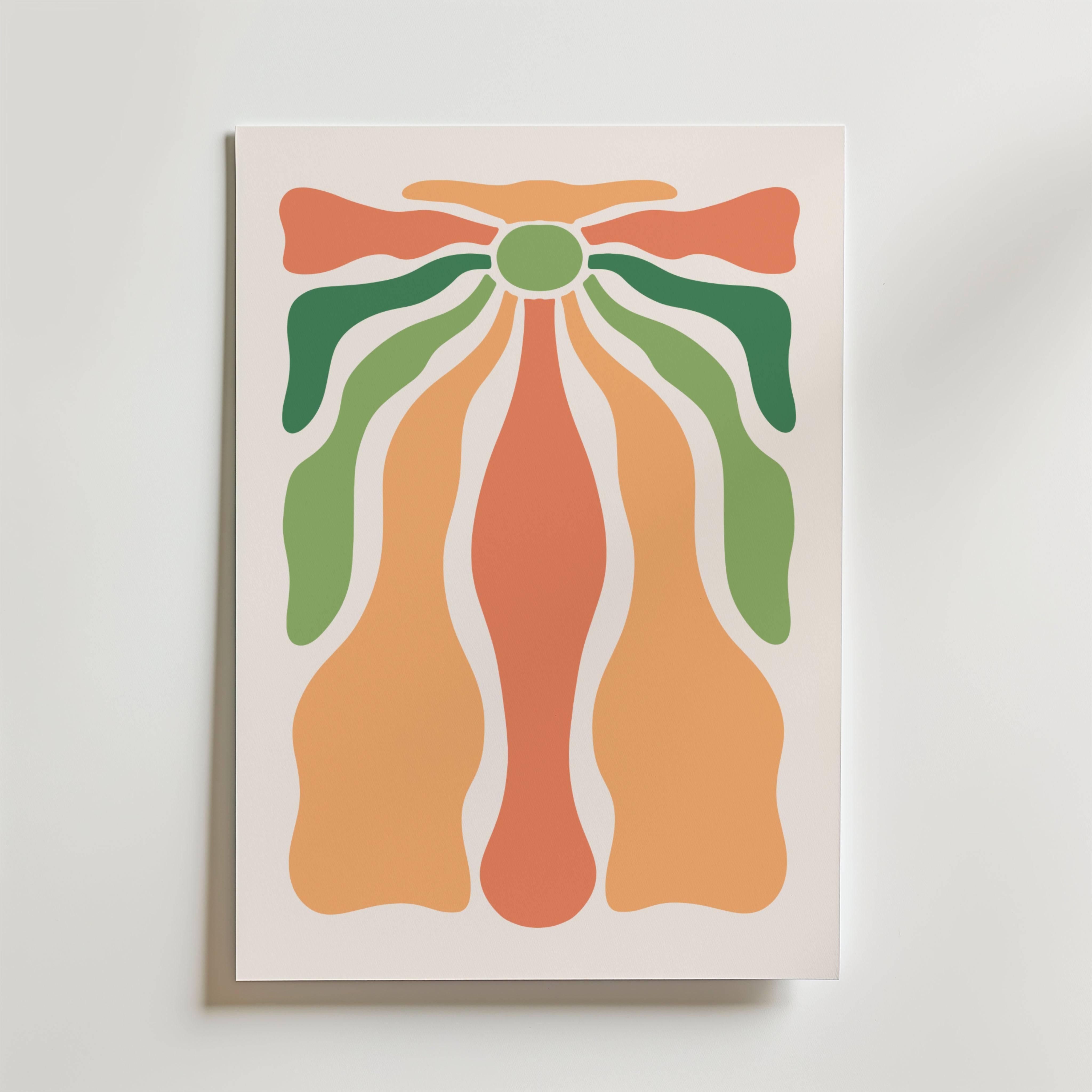Organic Flow Shapes Poster - Fine Art Poster 70x100 cm