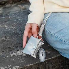Original modehörlursfodral, kompatibelt med 3:e/4:e generationen, Pro & Pro 2, inkluderar ett utsökt handvävt band. Premium elegant presentförpackning - Silver (AirPods Pro,AirPods 3,AirPods Pro (2nd generation))