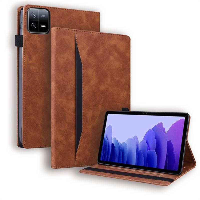 Business Style Protective Case For Xiaomi POCO Pad X1 11.2 inch PU Leather Soft Back Cover For POCO Pad X1 with Stand Function