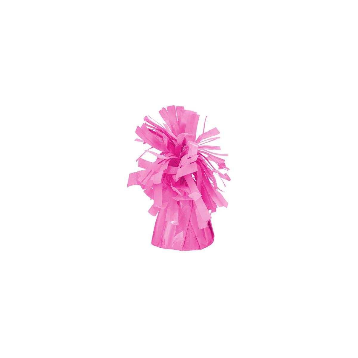 Ballonvægt lyserød folie 7 cm 130 g