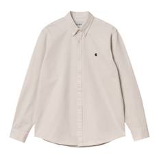 Carhartt WIP L/S Madison Shirt Moonbeam / Black - L