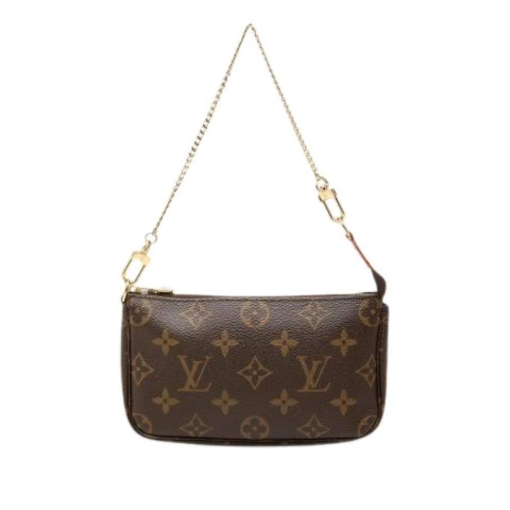 Louis Vuitton Vintage Pre-owned Mini Pochette Accessoires - Vintage - Dame - Brun - ONE SIZE - Uld