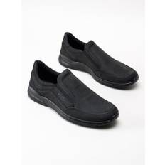 Ecco - Irving Slip On - Svarta slip on promenadskor storlek 42 - Black (42)