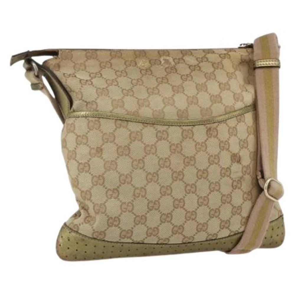 Gucci Vintage Pre-owned Cross Body Bag - Vintage - Dame - Beige - ONE SIZE -