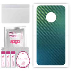 apgo Protective Skin Sticker for the back compatible with Motorola Moto G5 Plus, Wrap Film, Foil, Vinyl - Pattern Carbon Chameleon CAKA1
