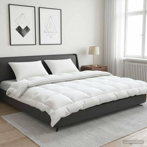Täcke och kudde set 3 st 240 x 260 cm 4 årstider 300 GSM Ull