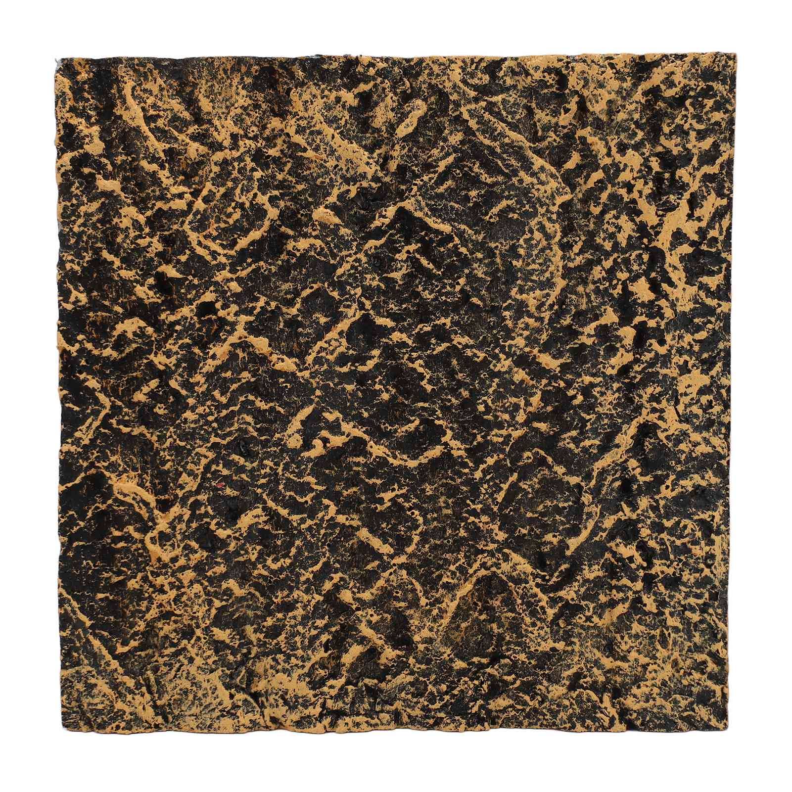 Klippterrariebakgrund Hög simulering Klar textur PU Reptiltank Bakgrundsskiva Habitat 27x26.8cm / 10.63x10.55in