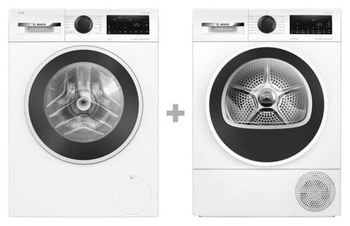 Bosch Wgg254fvsn & Wqg2450isn Tvätt+Tork Paket