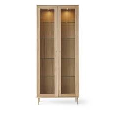 Mistral vitrine 208x89x32,5 cm Eg hvidpigmenteret