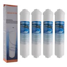 Microfilter DA2010CB | 4er Pack externer Wasserfilter kompatibel mit Samsung DA29-10105J HAFEX/EXP HAFEX - kompatibel mit LG 5231JA2010B, Beko, Haier Kühlschrank Filter