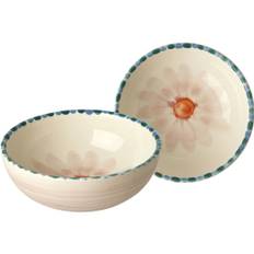 Rice Ceramic Bowl 13,4 Cm Soft Pink Flower - Serveringsskåle Keramik Lavendel - CEBWL-HPFLO