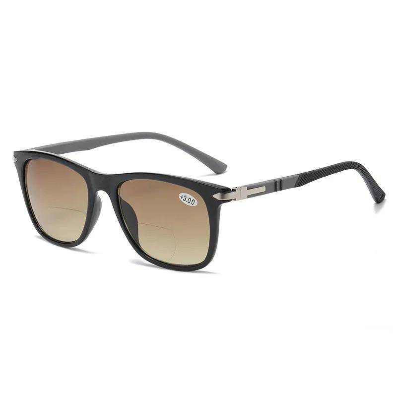TR Dam Glasögon Bifokala Sol Läsglasögon UV Skydd Solglasögon Presbyopiska Glasögon Fyrkantiga Oculos 1