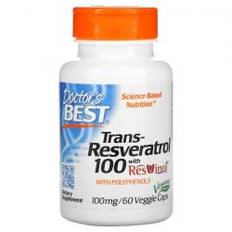 Doctor's Best Trans-Resveratrol with ResVinol-25 100mg Vcaps 60